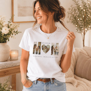 Trendy Personalised Photo WE LOVE YOU Mum T-Shirt