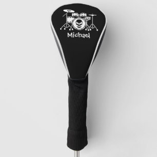 Trendy Personalised skull Drum Set Music Drummer Golf Head Cover
