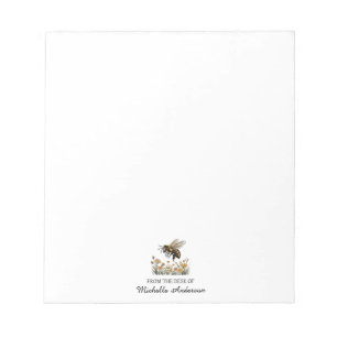 Trendy Personalized From the Desk of Honey Bee     Notepad
