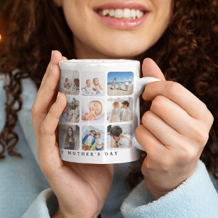 Trendy Photo Collage 'Happy Mother's Day' Gift Coffee Mug