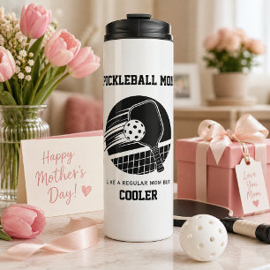 Trendy Pickleball Mum Custom Name Gift - Thermal Tumbler