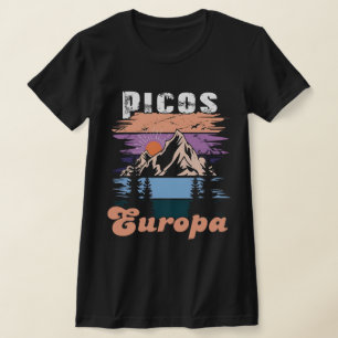 Trendy Picos de Europa National Park Retro T-Shirt