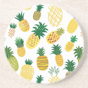 Trendy Pineapple Pattern Coaster