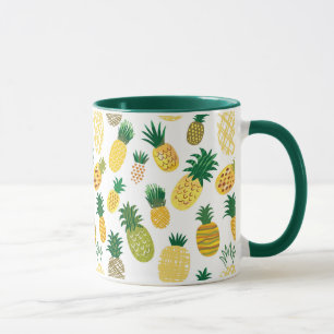 Trendy Pineapple Pattern Mug