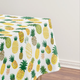 Trendy Pineapple Pattern Tablecloth