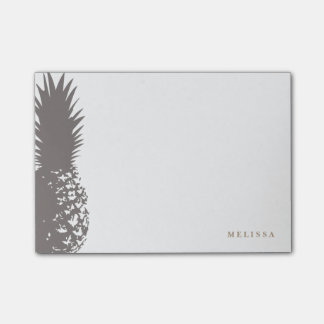 Trendy Pineapple Personalised Post It Notes