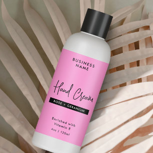 Trendy Pink 4 OZ Skincare Bottle Wraparound Label