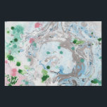 Trendy Pink Blue Green White Modern Abstract Art Faux Canvas Print<br><div class="desc">Trendy Pink Blue Green White Modern Abstract Art Faux Wrapped Canvas Print.</div>