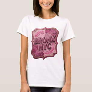 Trendy Pink BRONX NYC Graphic Tee