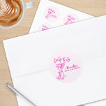 Trendy Pink Dirty Thirty 30th Birthday Classic Round Sticker<br><div class="desc">Celebrate a milestone 30th birthday with these trendy pink “Dirty Thirty" birthday stickers! Personalise with your details and match the party vibe perfectly!

Trendy Pink Dirty Thirty 30th Birthday Stickers</div>