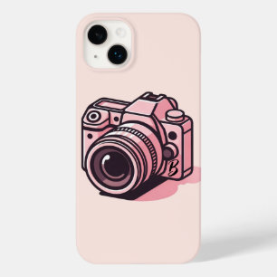 Trendy Pink DSLR Camera Photography Personalised Case-Mate iPhone 14 Plus Case
