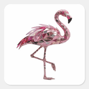 Trendy Pink FLAMINGO Sticker Design