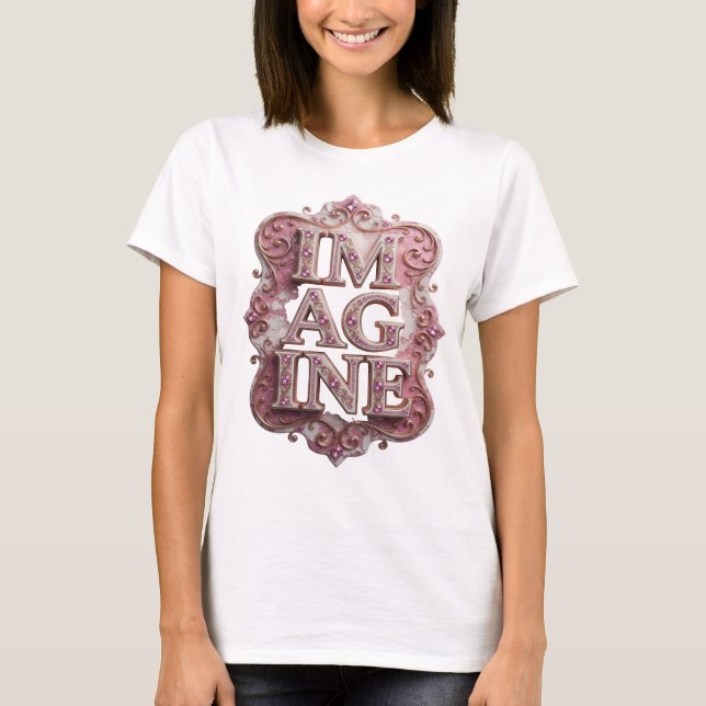 Trendy Pink IMAGINE Custom Tee (Front)