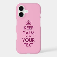 Trendy pink Keep Calm and Carry On