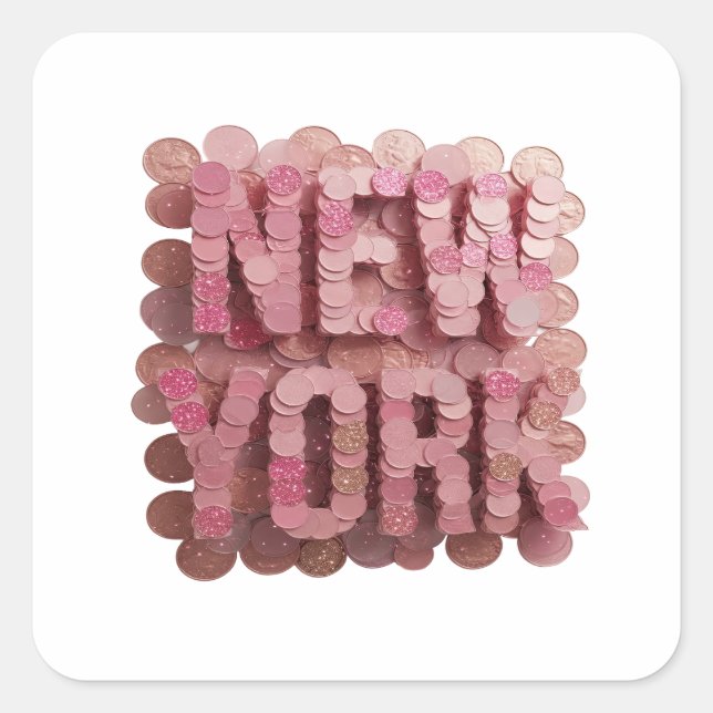 Trendy Pink NEW YORK Label Design (Front)