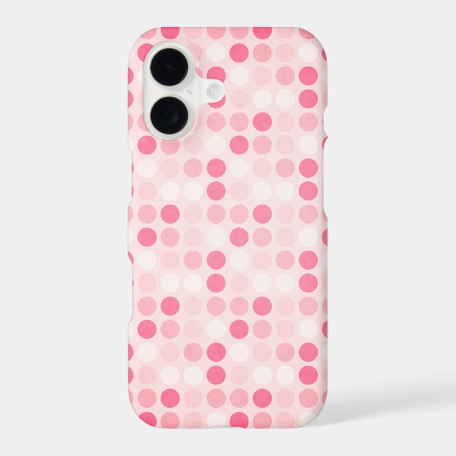 Trendy Pink Polka Dot Pattern (Back)