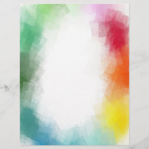 Trendy Pink Red Blue Green Yellow Modern Colourful Custom Letterhead