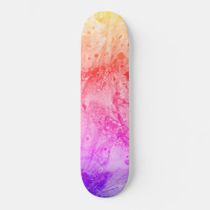 Trendy Pink Red Blue Purple Yellow Green Modern Skateboard