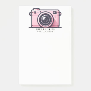 Trendy Pink Snapshot Shoot Camera Photography  Post-it Notes