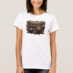 Trendy Pink STRENGTH TRAINING Custom Tee