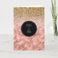 Trendy Pink Zebra Print Glitter