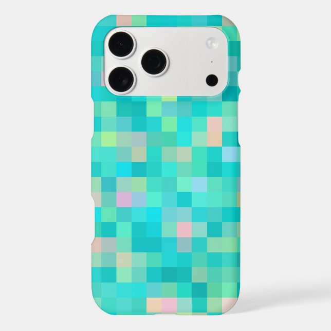 Trendy Pixel Art Multicolor Pattern (Back)