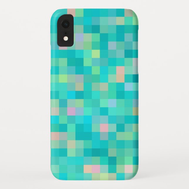 Trendy Pixel Art Multicolor Pattern Case-Mate iPhone Case (Back)