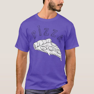 Trendy Pizza Slice Heart Food Humour T-Shirt