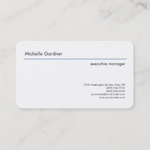 Trendy Plain Creative Modern Minimalist Business Card