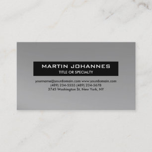 Trendy Plain Professional Business Card
