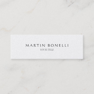Trendy Plain Slim Professional Business Card