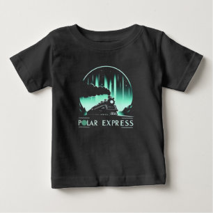 Trendy Polar Express Train Black  Baby T-Shirt
