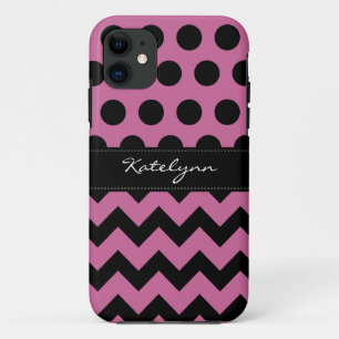 Trendy Polka Dot Chevron Zigzag iPhone 5 Case