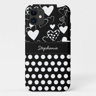Trendy Polka Dots Heart Pattern iPhone 5 Case