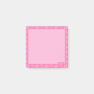Trendy Preppy Tropical Floral Post-it Notes