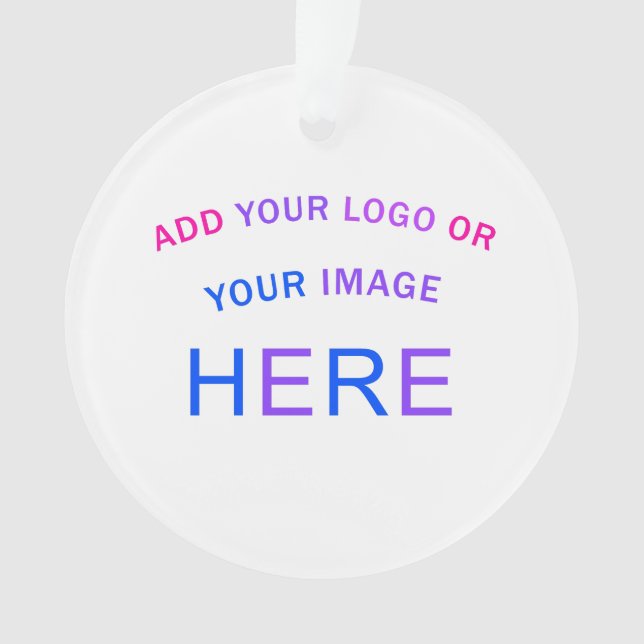 Trendy Professional Branding Customisable  Ornament (Front)