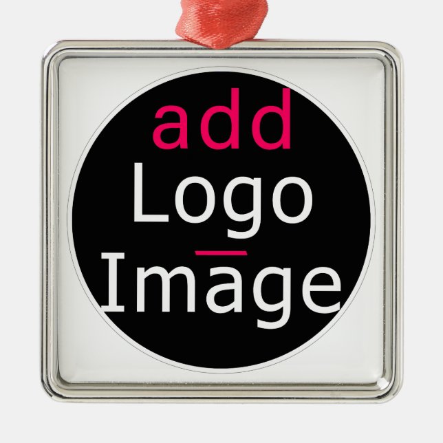 Trendy Professional Business Custom Festive Metal Ornament (Front)