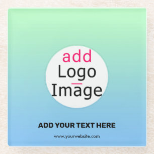 Trendy Professional Business Custom Gradient Glass Coaster