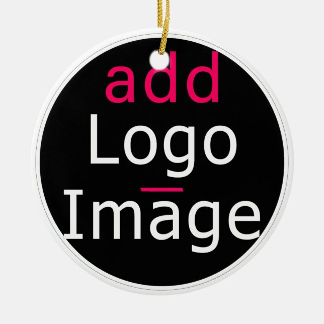 Trendy Professional Business Customisable  Ceramic Ornament (Front)