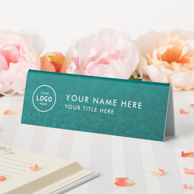 Trendy Professional business logo Desk Nameplate  (In SItu (Wedding))