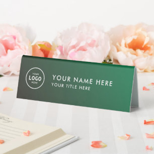 Trendy Professional business logo Desk Nameplate 