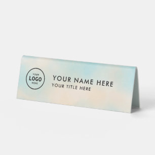 Trendy Professional business logo Desk Nameplate 