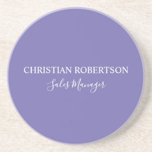 Trendy Professional Chic Periwinkle Colour Modern Coaster