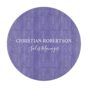 Trendy Professional Chic Periwinkle Colour Modern Cutting Board