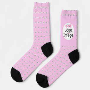Trendy Professional Modern Chic Customisable Pink Socks