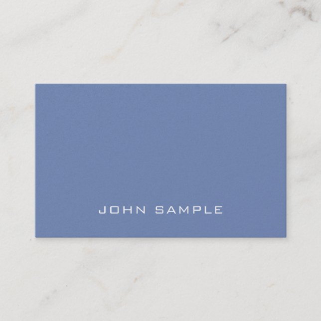 Trendy Professional Modern Pearl Finish Deluxe Business Card (Front)