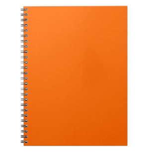 Trendy Pumpkin Spice Solid Colour Elegant Notebook