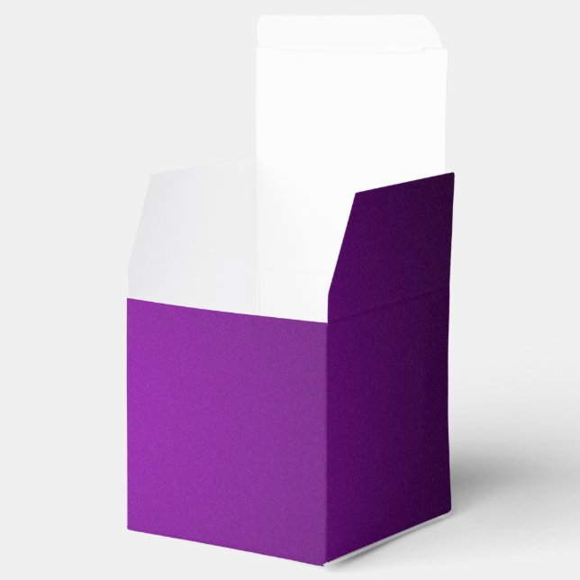 Trendy Purple-Black Grainy Vignette Favour Box (Opened)