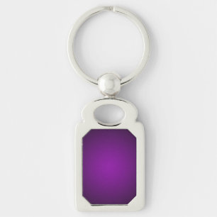 Trendy Purple-Black Grainy Vignette Key Ring