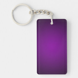 Trendy Purple-Black Grainy Vignette Key Ring